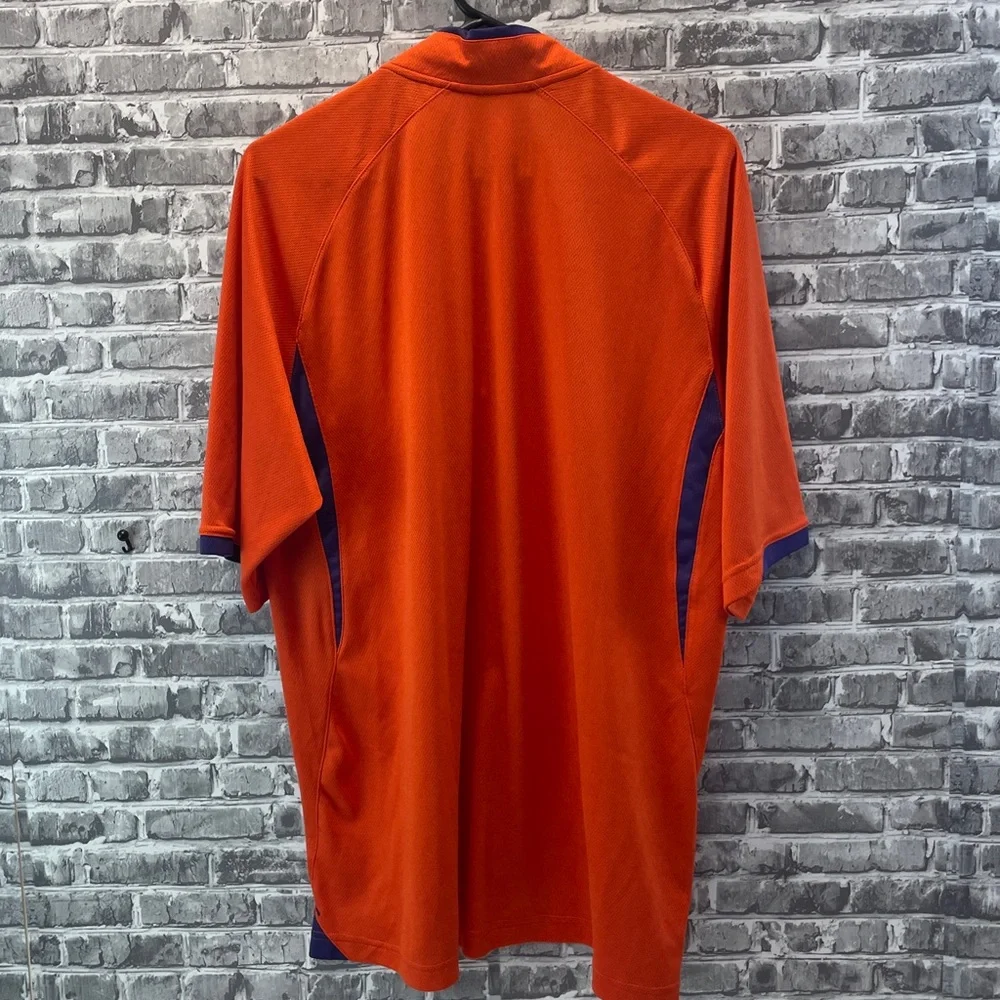 Clemson Tigers Nike Orange Polo  Quarter Zip Shirt for‎ Men
